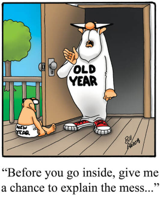Spectickles Noon New Year's Eve Cartoon - Bill Abbott Cartoons